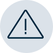 Graphic of warning triangle with exclamation point