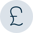 Graphic of pound currency symbol